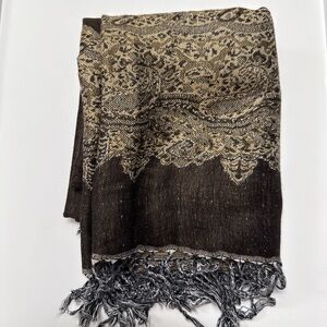 New | Brown Pashmina Shawl